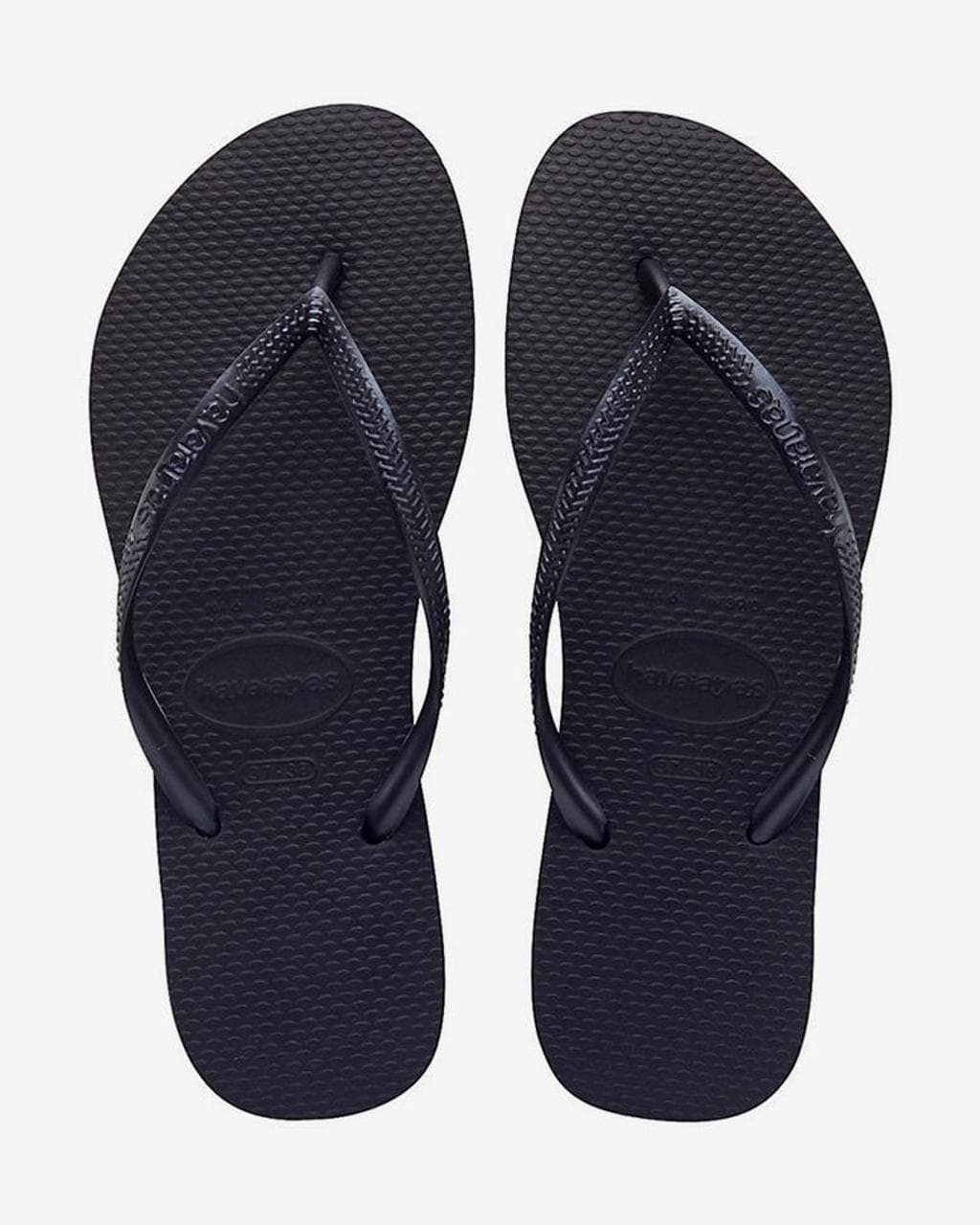 Tongs Havaianas Slim noir femme - 33-34