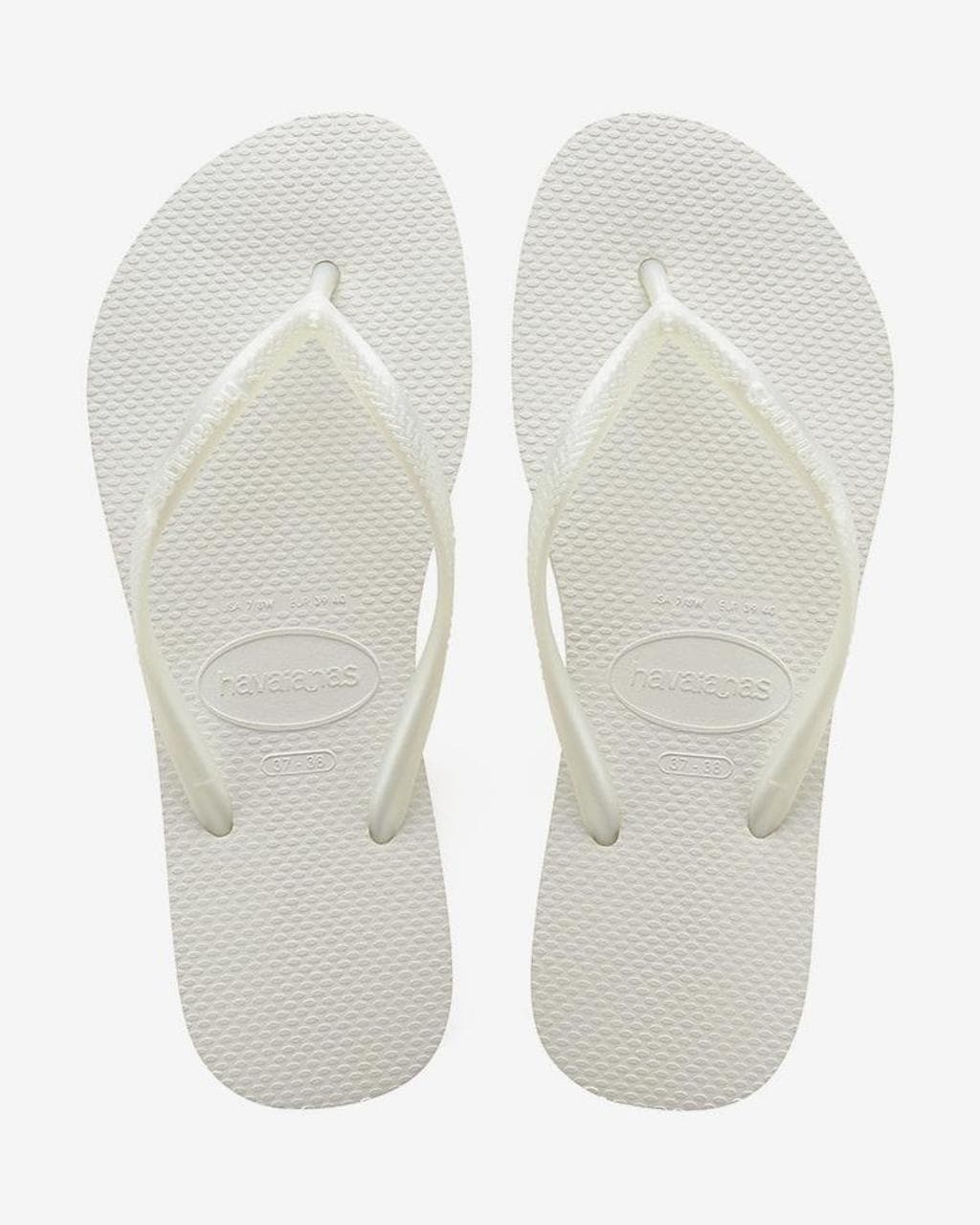 Tongs Havaianas Slim blanc femme - 35-36