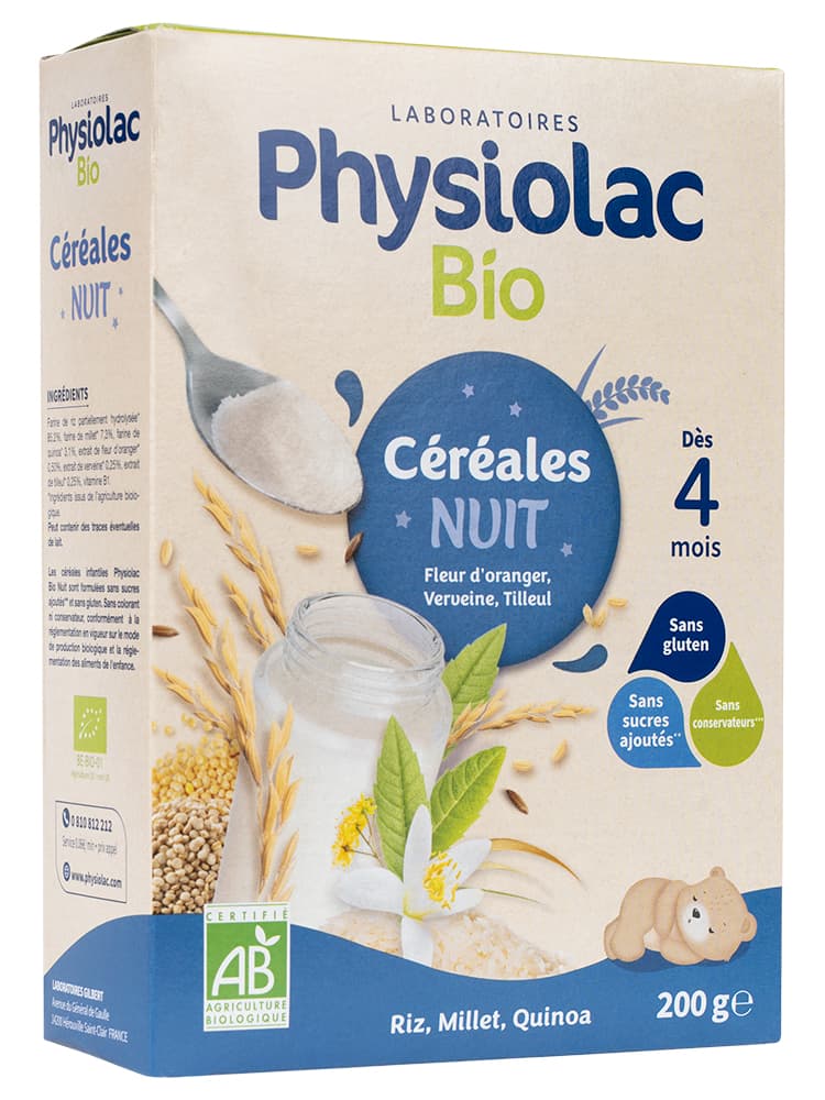 Physiolac Bio Céréales Nuit 200 g