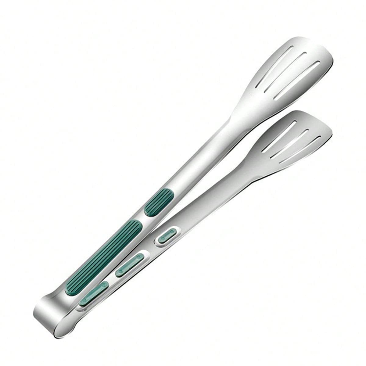 Pince alimentaire en acier inoxydable argenté de 7/9/11 pouces pour barbecue/cuisson, pince de cuisine commerciale, pince à steak à trois lignes
