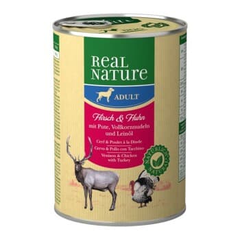REAL NATURE Adult Cerf & poulet 6x400 g